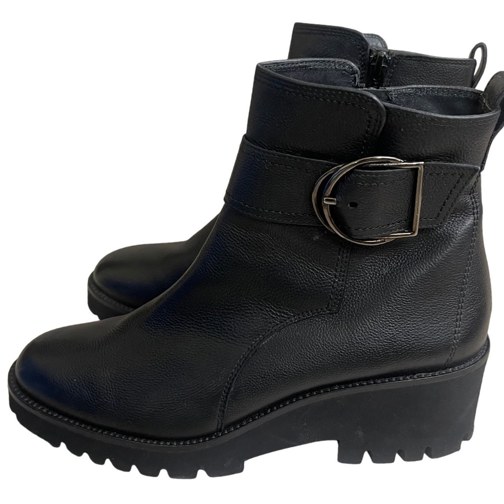 Paul Green Dynamic Buckled Boots Austria‎ Size7 USA 9.5 wore 1x boots leather